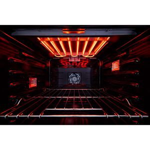 JennAir Rise 27 in. 8.6 cu. ft. Smart Top Control Electric Double Wall Oven with True European Convection - Stainless Steel, , hires