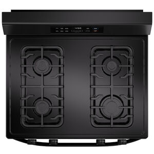Midea 30 in. 6.1 cu. ft. Gas Range with 4 Sealed Burners - Black, Black, hires