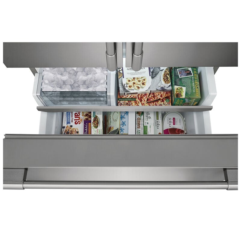 Frigidaire Professional 36 in. 22.6 cu. ft. Counter Depth French Door Refrigerator with Ice & Water Dispenser - Stainless Steel, , hires