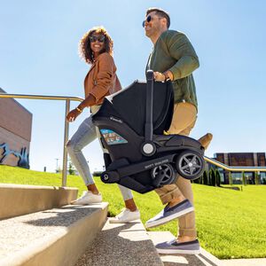 Evenflo Shyft DualRide with Carryall Storage Infant Car Seat & Stroller Combo - Boone Gray, Boone Gray, hires