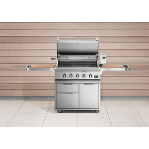 DCS Series 7 36 in. 3-Burner Built-In Natural Gas Grill with Rotisserie & Smoke Box - Stainless Steel, , hires