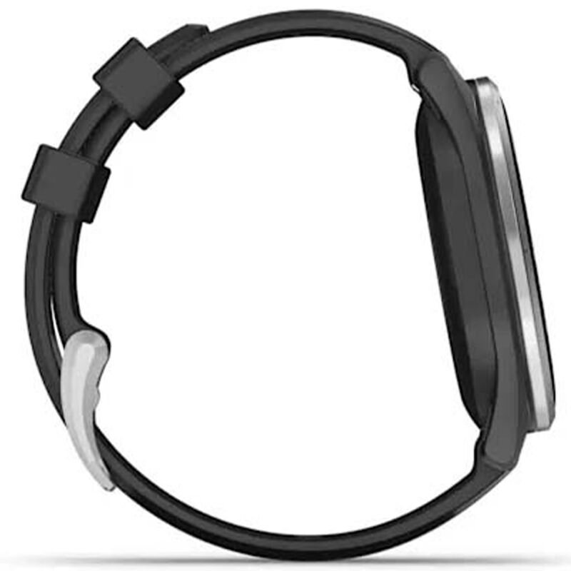 Garmin Approach S44 GPS Golf Watch, Silver with Black Band, , hires