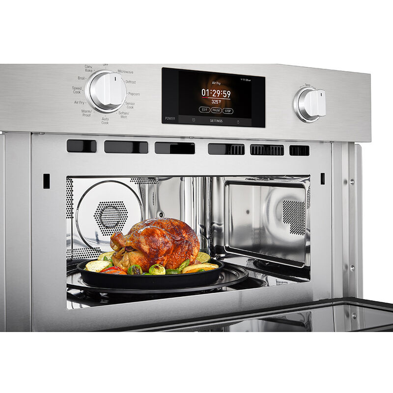 SKS 30 in. 1.7 cu. ft. 950W Smart Built-In Microwave with Convection & Sensor Cooking - Stainless Steel, , hires