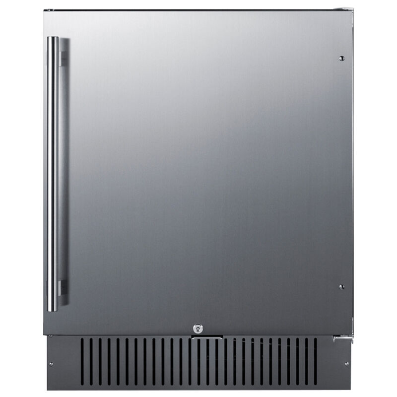 Summit 27 in. 4.9 cu. ft. Outdoor Undercounter Refrigerator - Stainless Steel, , hires