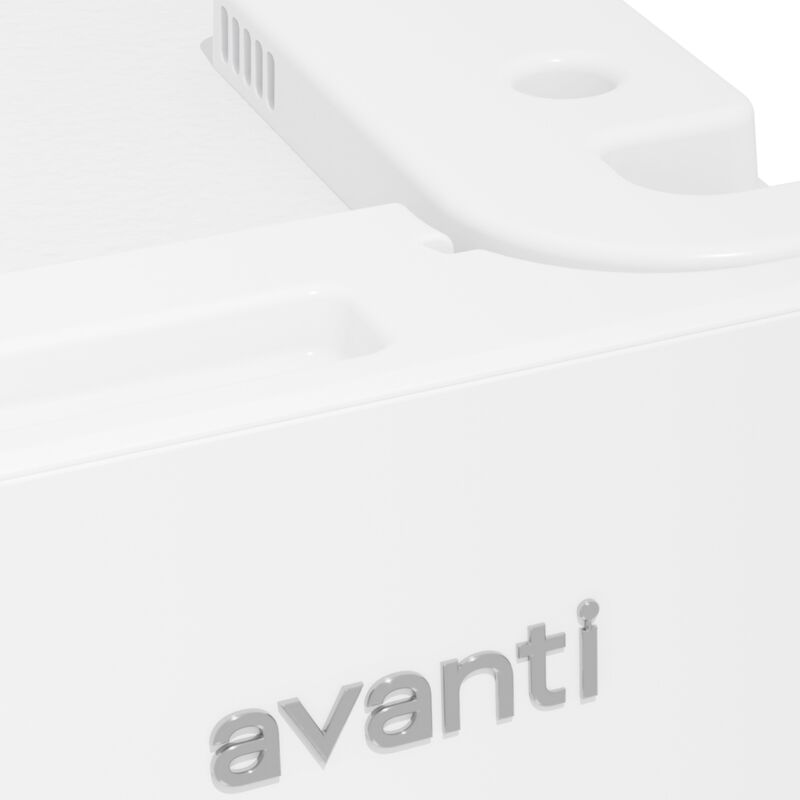 Avanti 28 in. 14.6 cu. ft. Counter Depth Garage-Ready Top Freezer Refrigerator - White, White, hires