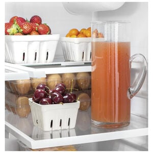 GE 36 in. 27 cu. ft. French Door Refrigerator with Internal Water Dispenser - White, White, hires