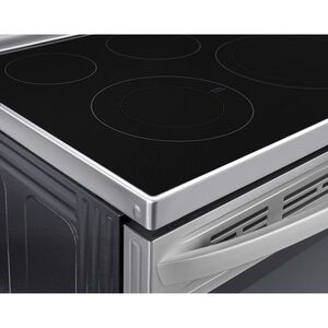 LG 30 in. 6.3 cu. ft. Smart Air Fry Standard Convection Electric Range with Radiant Burners - Stainless Steel, Stainless Steel, hires
