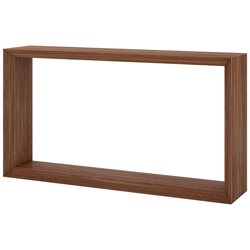 Hudson & Canal Osmond 55" Wide Rectangular Console Table - Satin Walnut, , hires