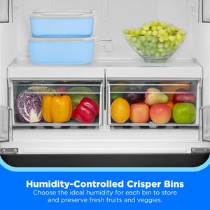 Midea 30 in. 18.4 cu. ft. French Door Refrigerator - Stainless Steel, , hires