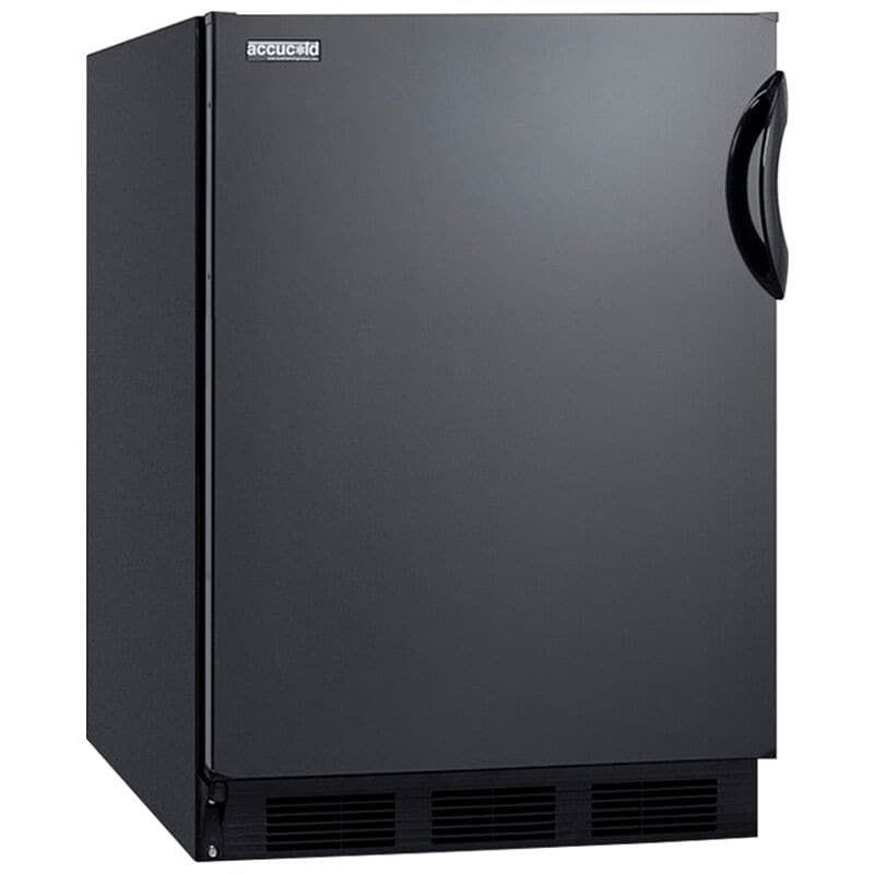 Summit 24 in. 5.1 cu. ft. Left-Hinged Undercounter Refrigerator - Black, , hires