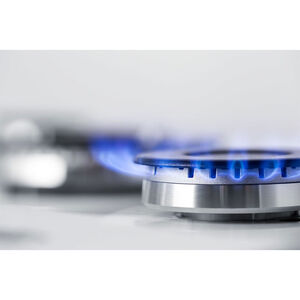 Summit 27 in. 5-Burner Natural Gas Cooktop - White, , hires