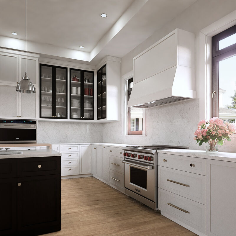 XO 33 in. Ducted Standard Style Range Hood with 1000 CFM, 3 Fan Speeds & 2 LED Lights - Stainless Steel, , hires