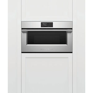 Fisher & Paykel Series 9 30 in. 1.3 cu. ft. Electric Wall Oven with True European Convection & Steam Clean - Stainless Steel, , hires