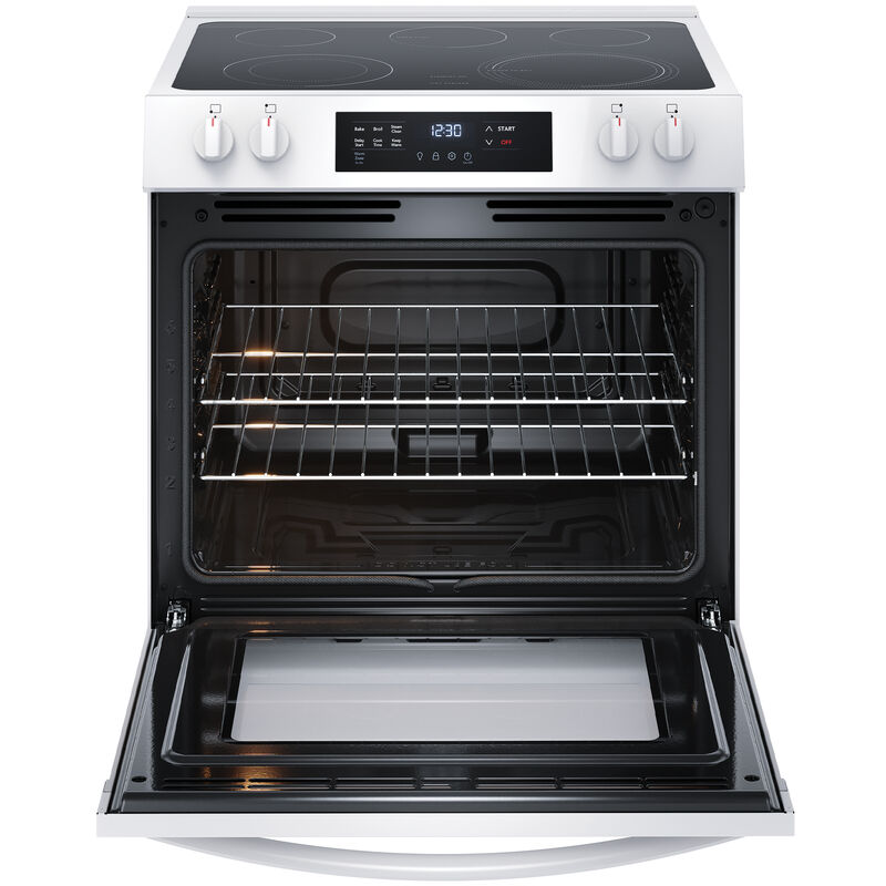 Frigidaire 30 in. 5.3 cu. ft. Oven Freestanding Electric Range with 5 Smoothtop Burners - White, White, hires