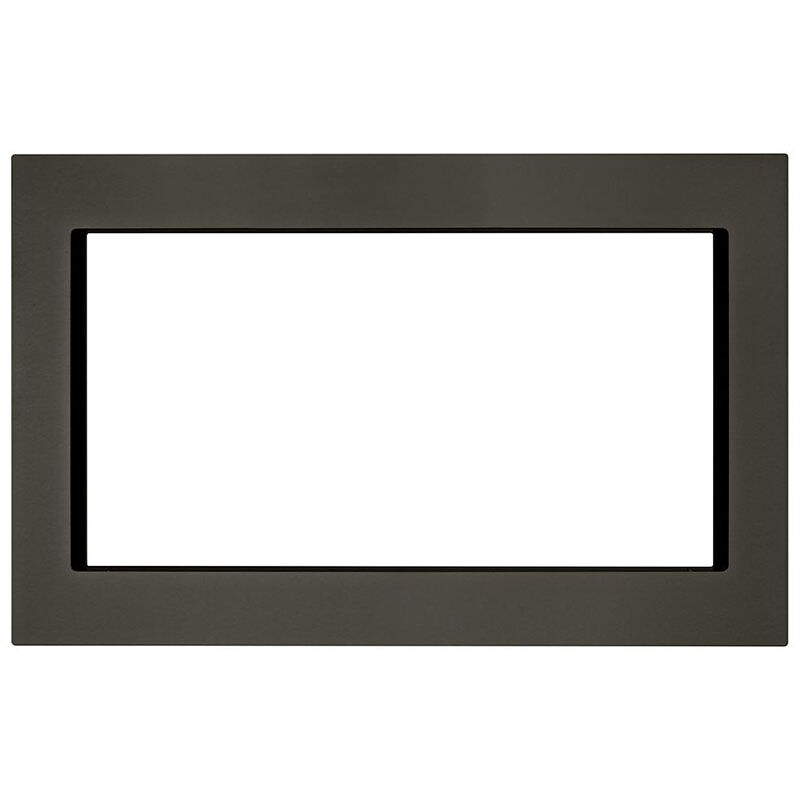 Whirlpool 27 in. Trim Kit for Countertop Microwaves Black Stainless P.C. Richard & Son