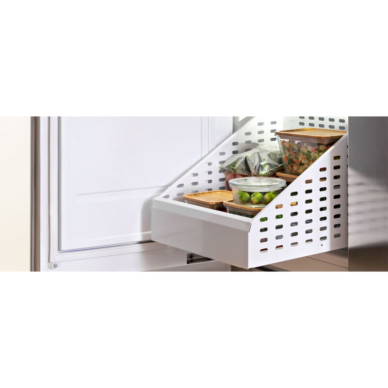 Bertazzoni 30 in. 16.8 cu. ft. Built-in Triple-Drawers Upright Freezer with Ice-Maker & Adjustable Shelves - Stainless Steel, , hires