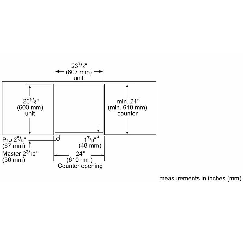 Thermador 24 in. 5.2 cu. ft. Built-In Undercounter Refrigerator - Custom Panel Ready, , hires