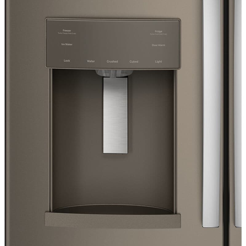 GE 36 in. 22.1 cu. ft. Counter Depth French Door Refrigerator with Ice & Water Dispenser - Fingerprint Resistant Slate, Slate, hires