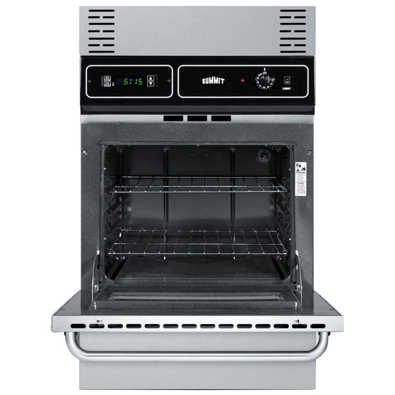 Summit 24 in. 2.9 cu. ft. Gas Single Wall Oven - Stainless Steel, , hires