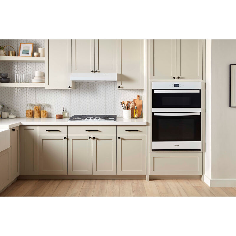Whirlpool 27 in. 5.7 cu. ft. Electric Smart Oven/Microwave Combo Wall Oven with Standard Convection & Self Clean - White, , hires