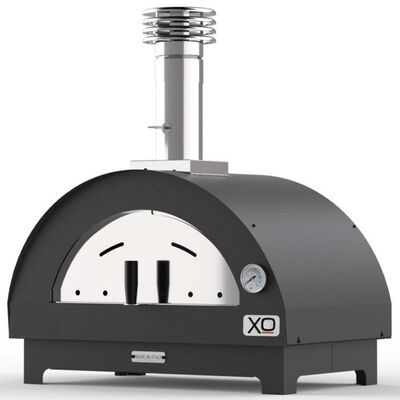 XO Countertop Wood Fired Pizza Oven - Black Powder Coat | XOPIZZA1CA