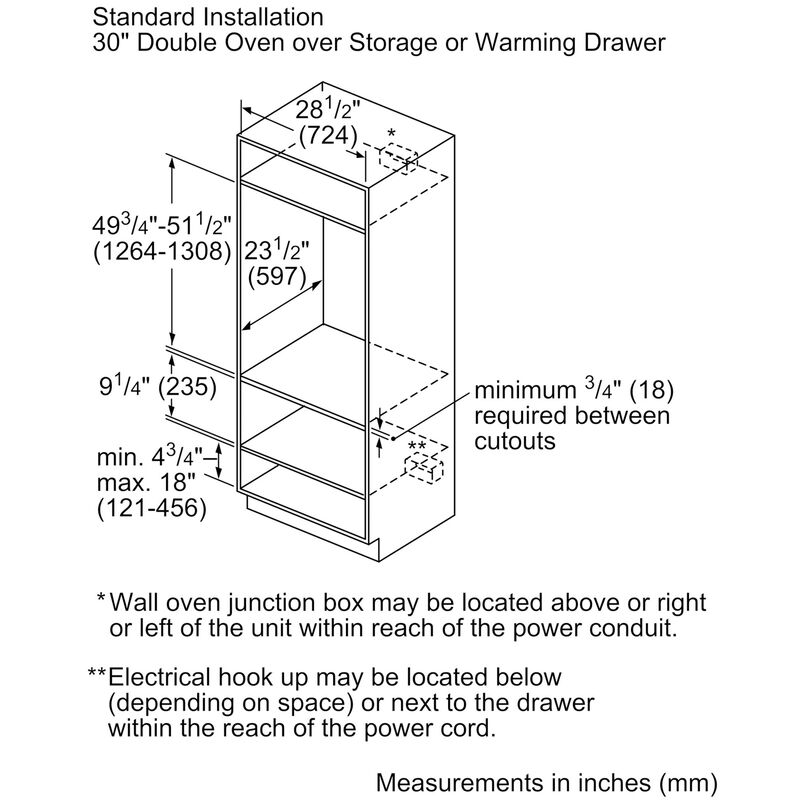 Bosch 500 Series 30 in. 2.2 cu. ft. Warming Drawer - Stainless Steel, , hires