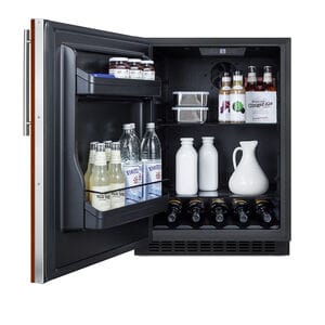 Summit 24 in. 4.8 cu. ft. Left-Hinged Undercounter Refrigerator - Custom Panel Ready, , hires