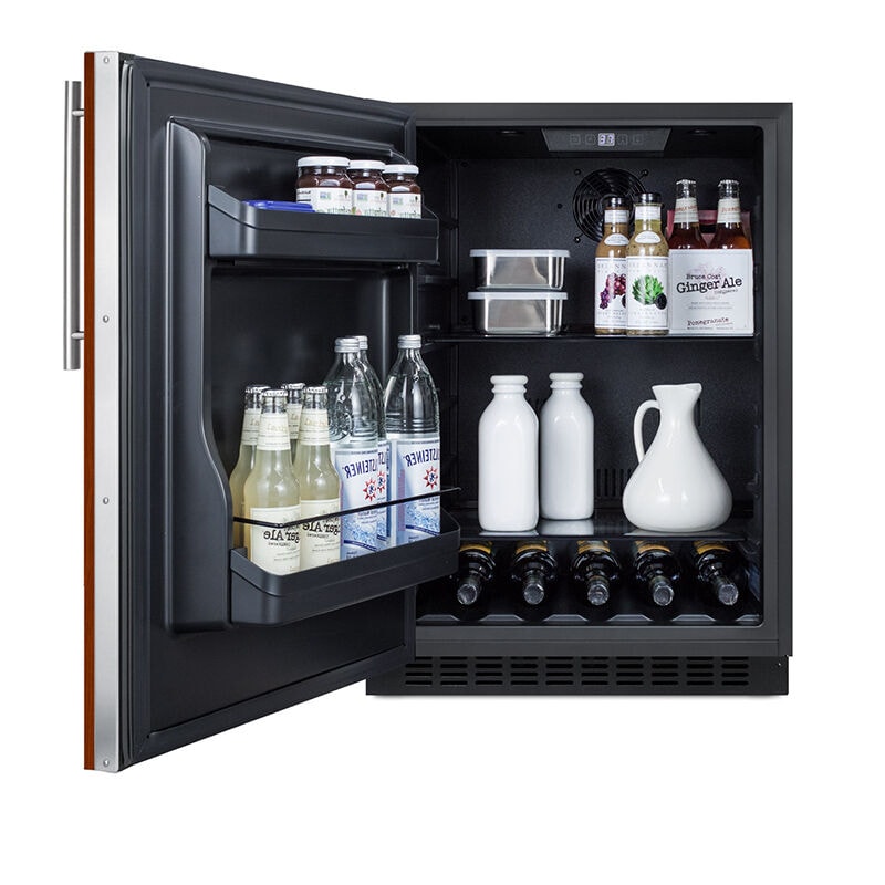 Summit 24 in. 4.8 cu. ft. Left-Hinged Undercounter Refrigerator - Custom Panel Ready, , hires
