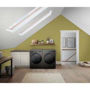 LG 27 in. 7.8 cu. ft. Smart Stackable Ventless Electric Dryer with Heat Pump & Sensor Dry - Black Steel, , hires