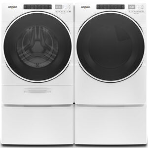 Whirlpool 27 in. 7.4 cu. ft. Stackable Gas Dryer with Sensor Dry, Sanitize & Steam Cycle - White, , hires