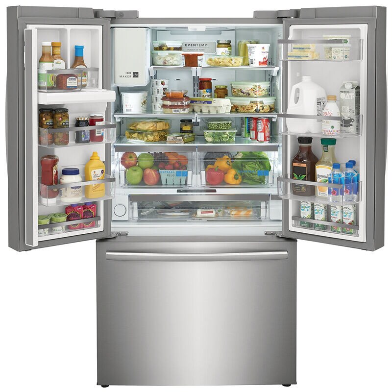 Frigidaire Gallery 36 in. 22.6 cu. ft. Counter Depth French Door Refrigerator with Ice & Water Dispenser - Stainless Steel, Stainless Steel, hires