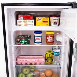 Avanti 21 in. 4.5 cu. ft. Mini Fridge with Freezer Compartment - Stainless Steel, , hires