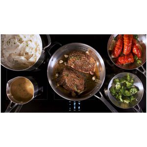 KitchenAid Commercial-Style 30 in. 4.1 cu. ft. Air-Fry True European Convection Electric Range with 4 Induction Burners - Stainless Steel, , hires
