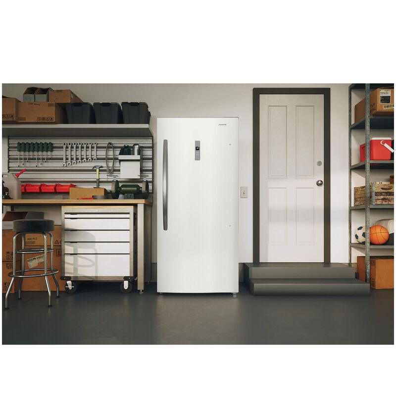 Frigidaire 30 in. 21.0 cu. ft. Garage-Ready Upright Freezer with Adjustable Shelves - White, , hires