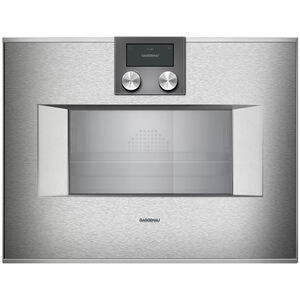 Gaggenau 400 Series 24 in. 2.1 cu. ft. Smart Top Control Steam Electric Wall Oven with Convection Cooking - Stainless Steel, , hires