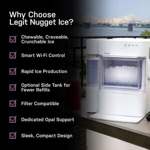 GE Profile 14 in. Smart Ice Maker with 3 lb. Ice Storage & Digital Control - Carbon Black, , hires