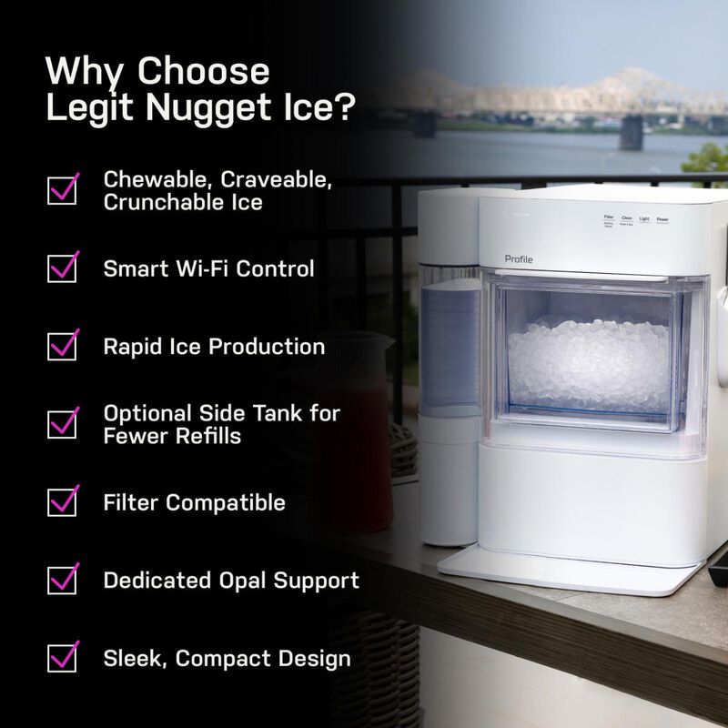 GE Profile 14 in. Smart Ice Maker with 3 lb. Ice Storage & Digital Control - Carbon Black, , hires