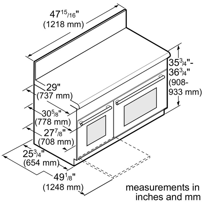 Thermador Pro Grand Professional Series 48 in. 8.2 cu. ft. Smart True European Convection Double Oven Dual Fuel Range with 6 Sealed Burners & Griddle - Stainless Steel, , hires
