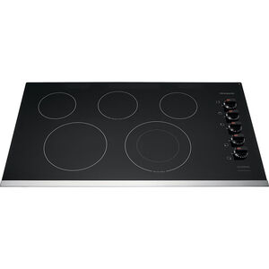 Frigidaire 36 in. 5-Burner Electric Cooktop with Simmer Burner & Power Burner - Stainless Steel, , hires