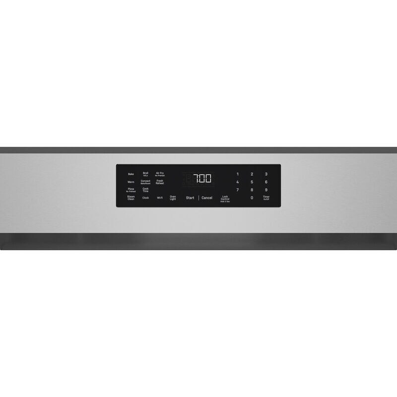 GE Profile 30 in. 5.3 cu. ft. Smart Air-Fry Standard Convection Gas Range with 5 Sealed Burners, Reversible Grill & Griddle - Fingerprint Resistant Stainless Steel, , hires