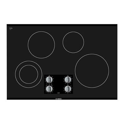 Bosch 500 Series 30 in. 4-Burner Electric Cooktop with Simmer Burner - Black | NEM5066UC