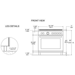 Bertazzoni Professional Series 36 in. 5.9 cu. ft. Dual Convection Electric Range with 5 Induction Burners - Stainless Steel, , hires