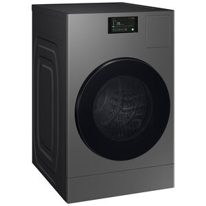 Samsung Bespoke 27 in. 5.3 cu. ft. Smart Electric Front Load Ventless All-in-One AI Laundry Combo with Sanitize & Steam Cycle - Dark Steel, , hires