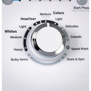 GE 27 in. 4.2 cu. ft. Top Load Washer with Agitator & Stainless Steel Basket - White, , hires