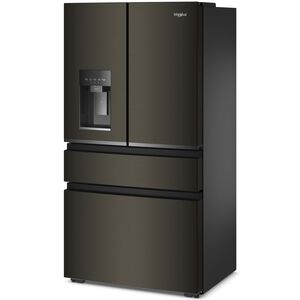 Whirlpool 36 in. 21.9 cu. ft. Smart Counter Depth 4-Door French Door Refrigerator with Ice & Water Dispenser - Black Stainless, , hires