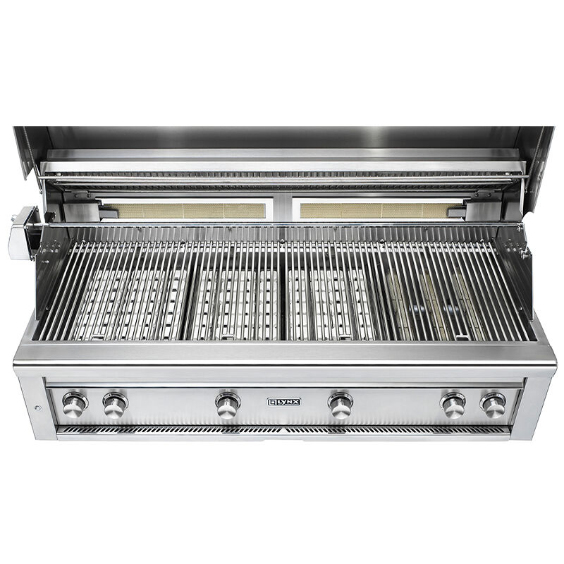 Lynx Professional 54 in. 4-Burner Built-In Natural Gas Grill with Rotisserie & Smoker Box - Stainless Steel, , hires