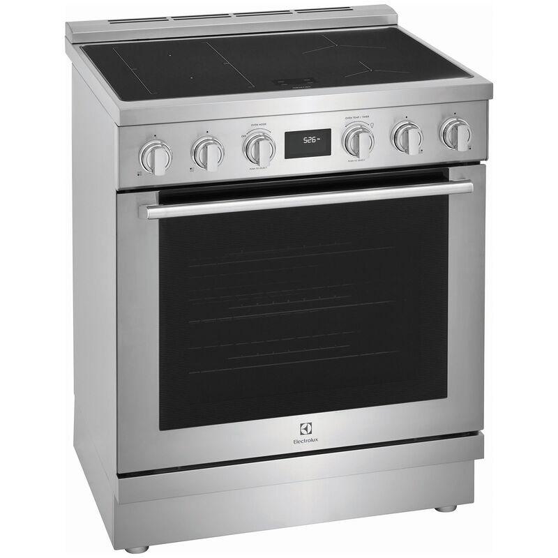 Electrolux 30 in. 4.6 cu. ft. Convection Oven Freestanding Electric Range with 4 Induction Zones - Stainless Steel, , hires