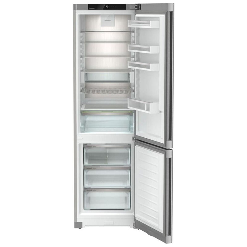 Liebherr Plus 24 in. 12.8 cu. ft. Smart Counter Depth Bottom Freezer Refrigerator with Ice Maker - Stainless Steel, , hires
