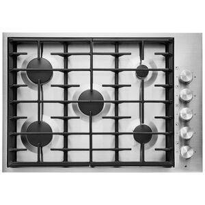 JennAir Euro-Style Series 30 in. Gas Cooktop with 5 Sealed Burners - Stainless Steel, , hires