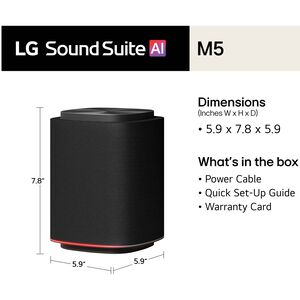 LG Sound Suite M5 Wireless Spaital Speaker - Black, , hires